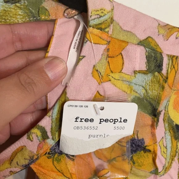 Free People Teagan floral printed mini dress size 0 - Picture 5 of 10